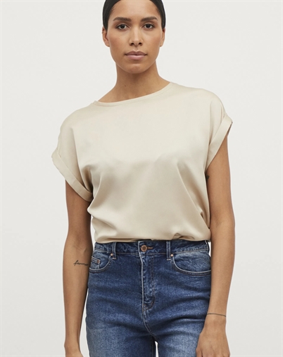  Ellette Satin Bluse - Vila